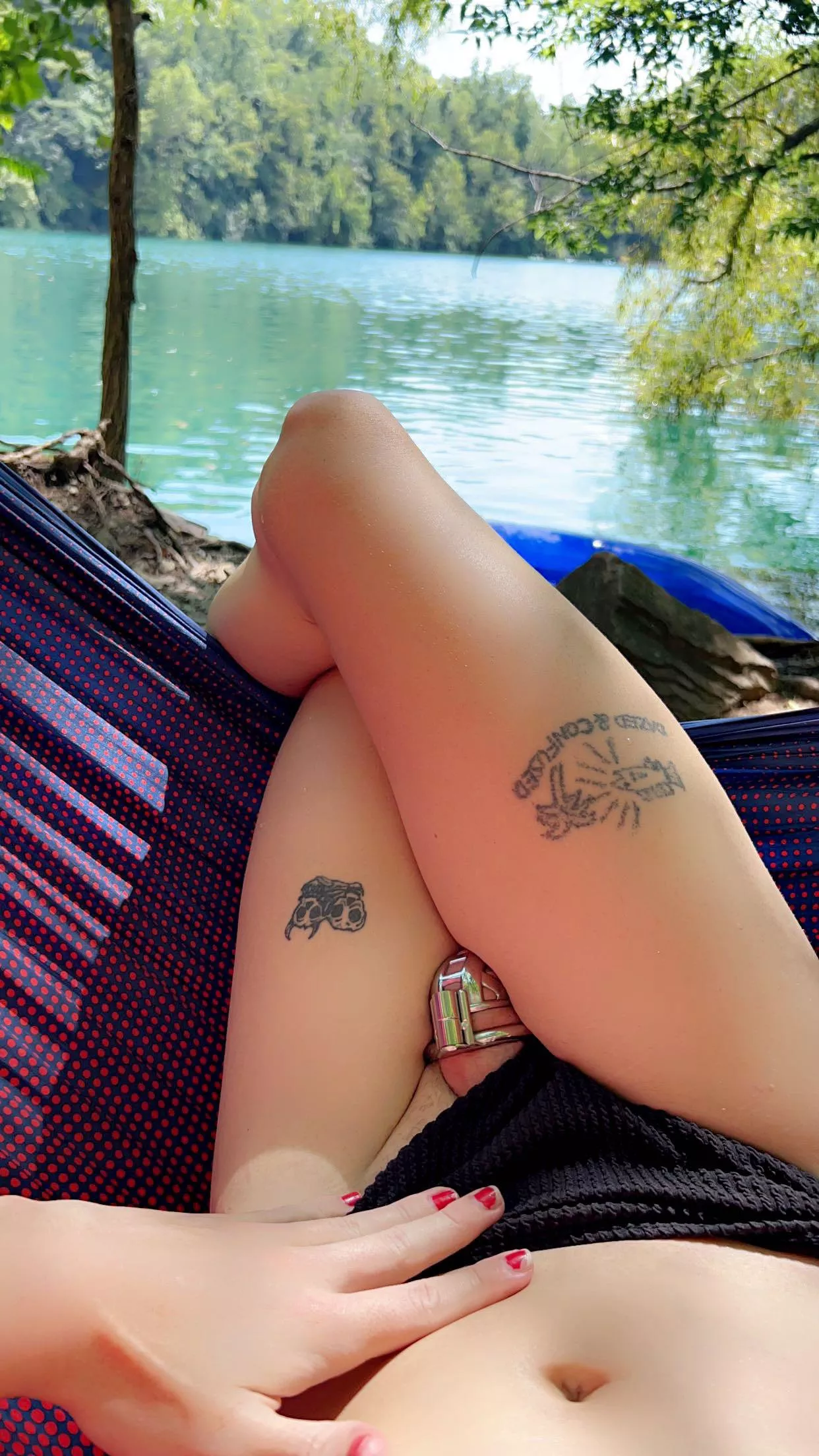 Who knew tanning was so exciting🤭☀️ posted by RiverRunns