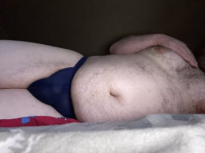 Wore only my jockstrap to bed last night for the first time. Woke up in the middle of the night feeling cold, exposed and vulnerable. Kinda liked it. by lovelyclaire42