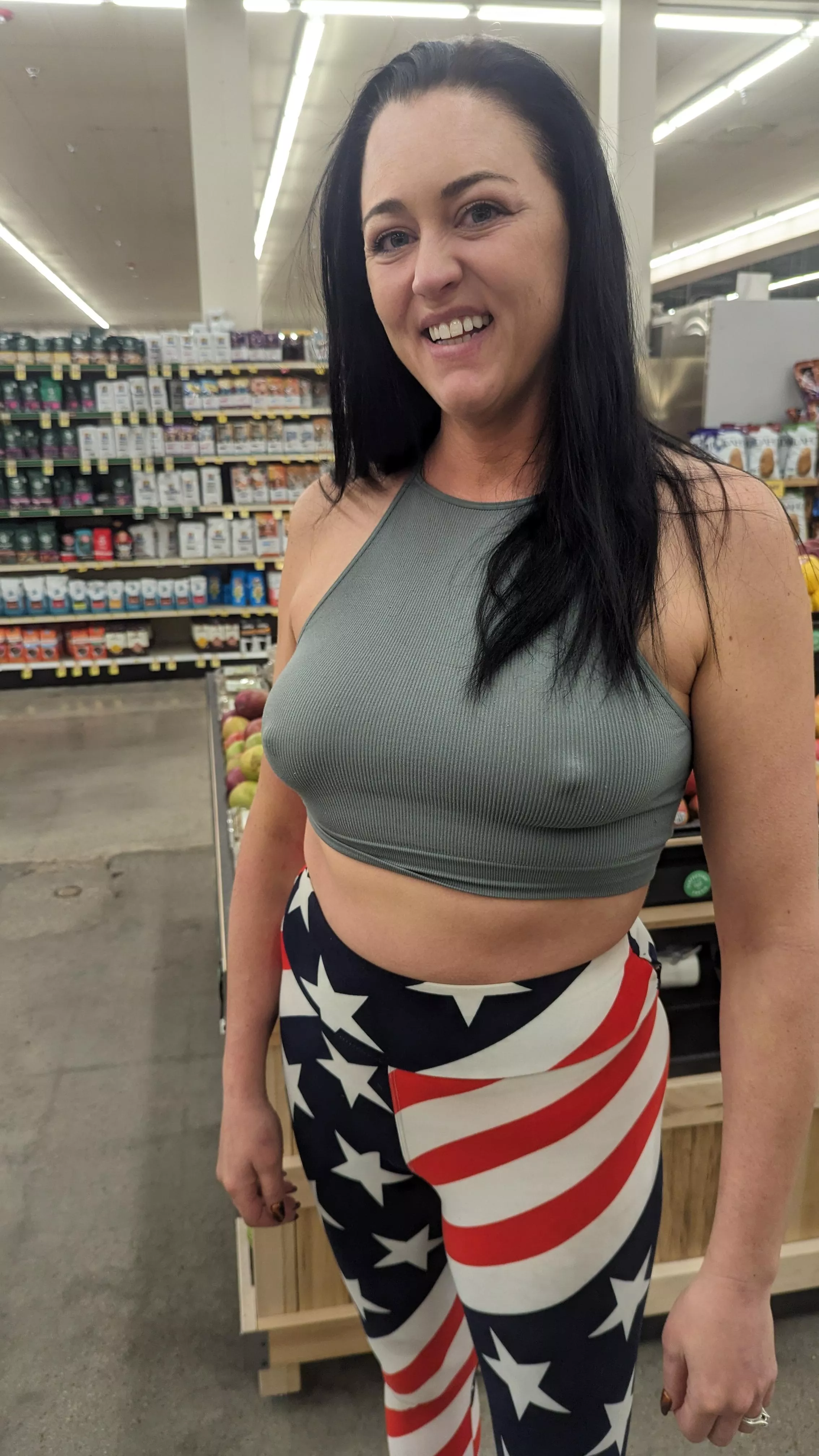 38F Grocery Shopping with my pokies out. posted by IntroductionFeisty10