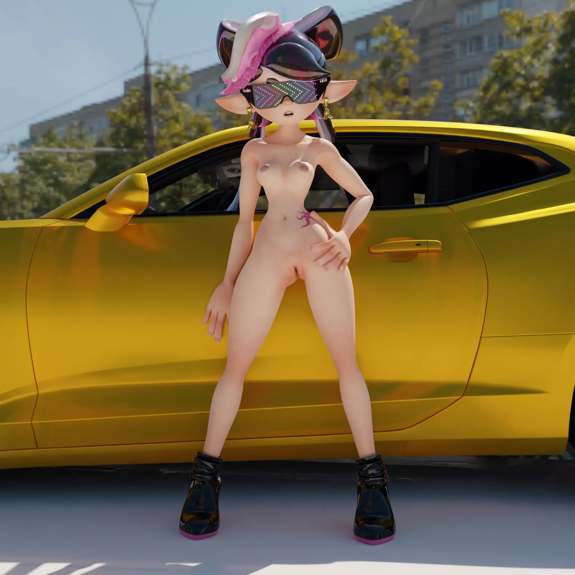 Callie and her new ride [OC] posted by ASharkMadeOfTeal