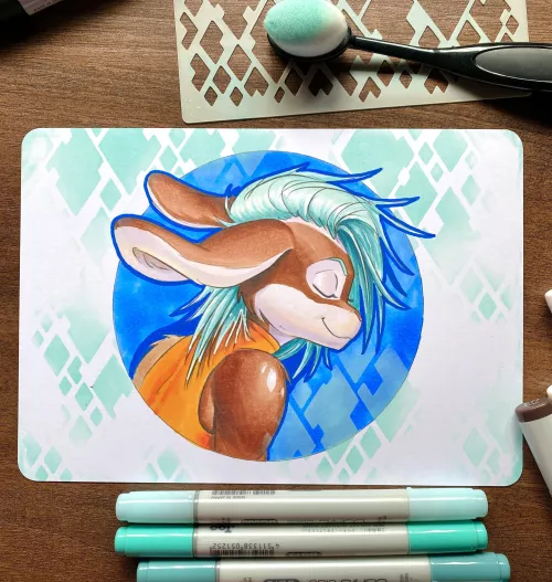 Clover In Markers [art by me] by JarOfLooseScrews