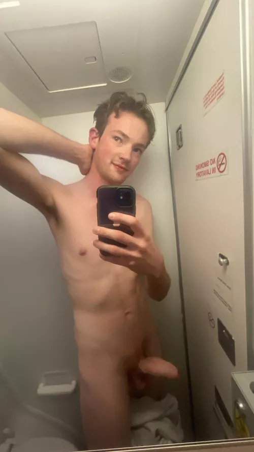 Couldn’t resist taking a nude on the plane. by SelfishlyExtroverted