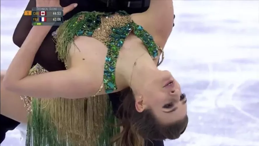 FRENCH ICE DANCER SUFFERS WARDROBE MALFUNCTION! by Defiant_Committee_60