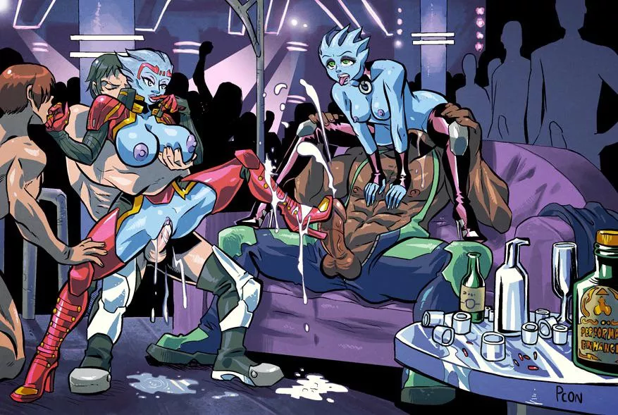 (Liara, Samara) out clubbing [pcononymous] rule 34 posted by MikeCcE