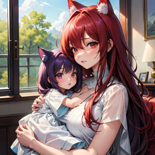 mother Anna little daughter Yuumi by Sad-Ease-4215