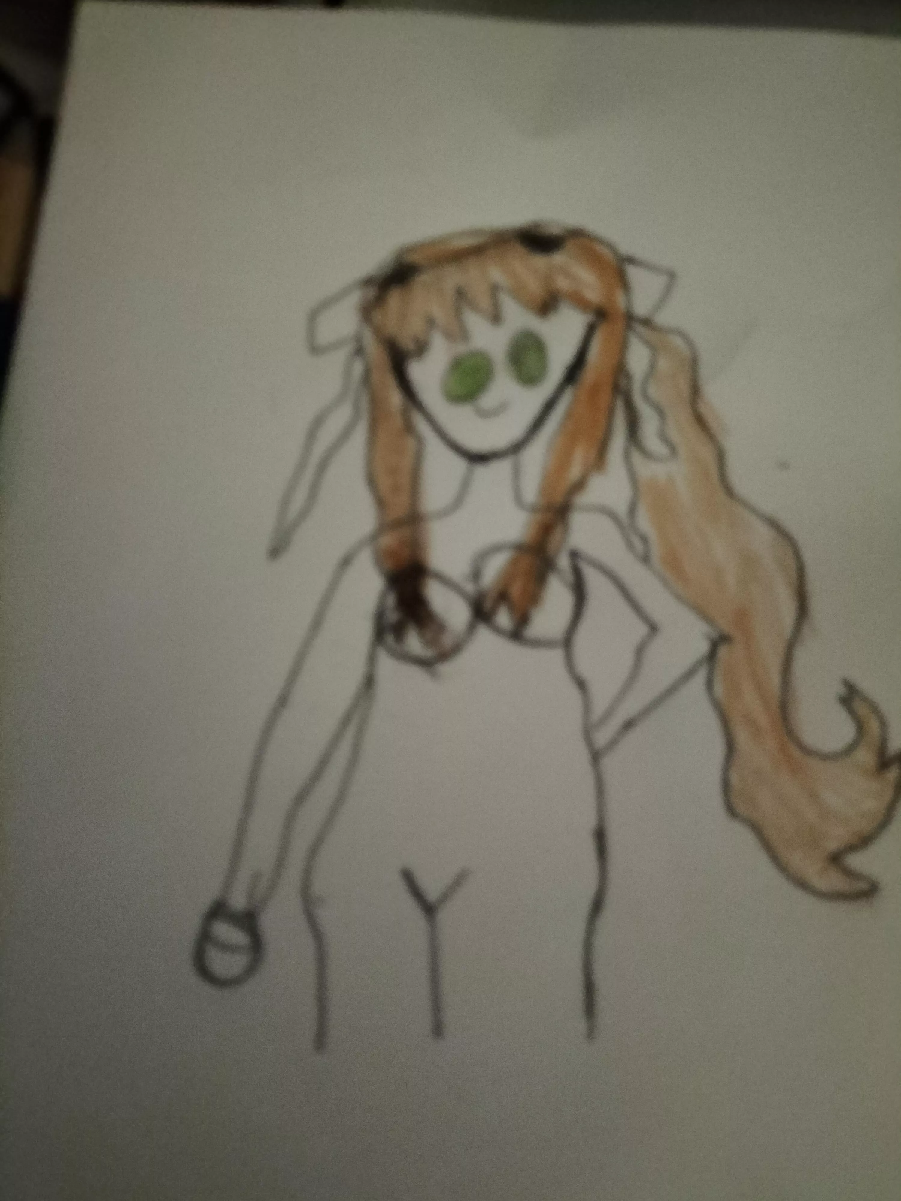 Naked Monika (By me, I know it sucks but it was just a practice that I felt like sharing) posted by ItsImpfinity2008