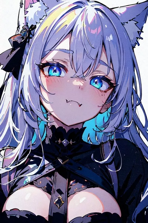 Nekomimi smugness posted by Andreyo92