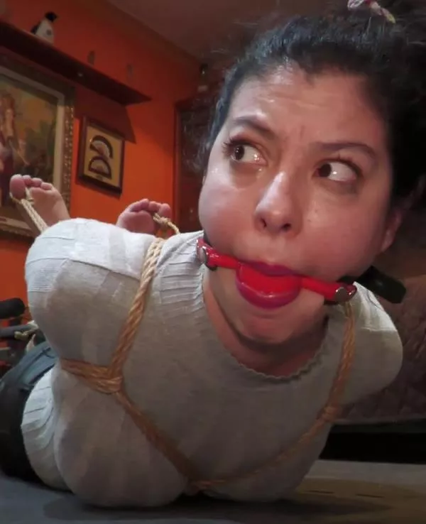 Nice Gagged Hogtied Photo. Love the Big Toe Bondage posted by Comfortable-Egg1572