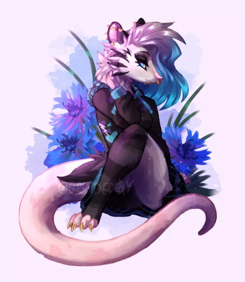 [OC] art I made of my opossum character! by Arctinii