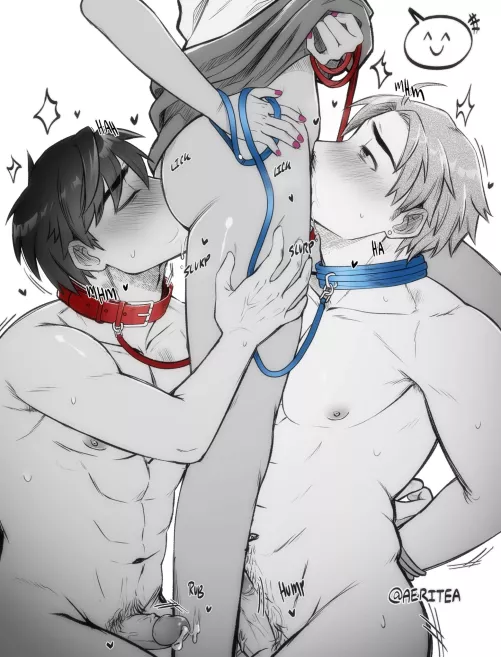 Training Her Puppies by LeashMePls