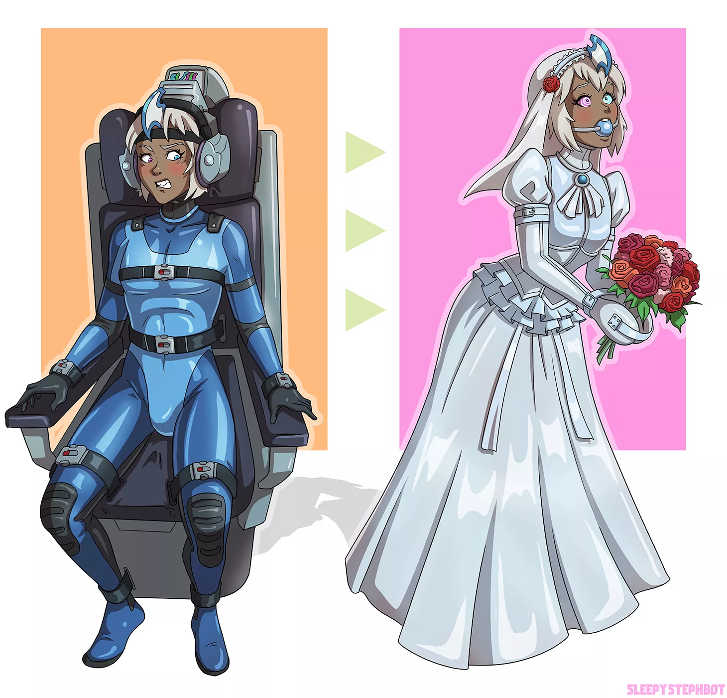 Turned in to a hypno bride (@sleepystephbot) posted by MxSummer