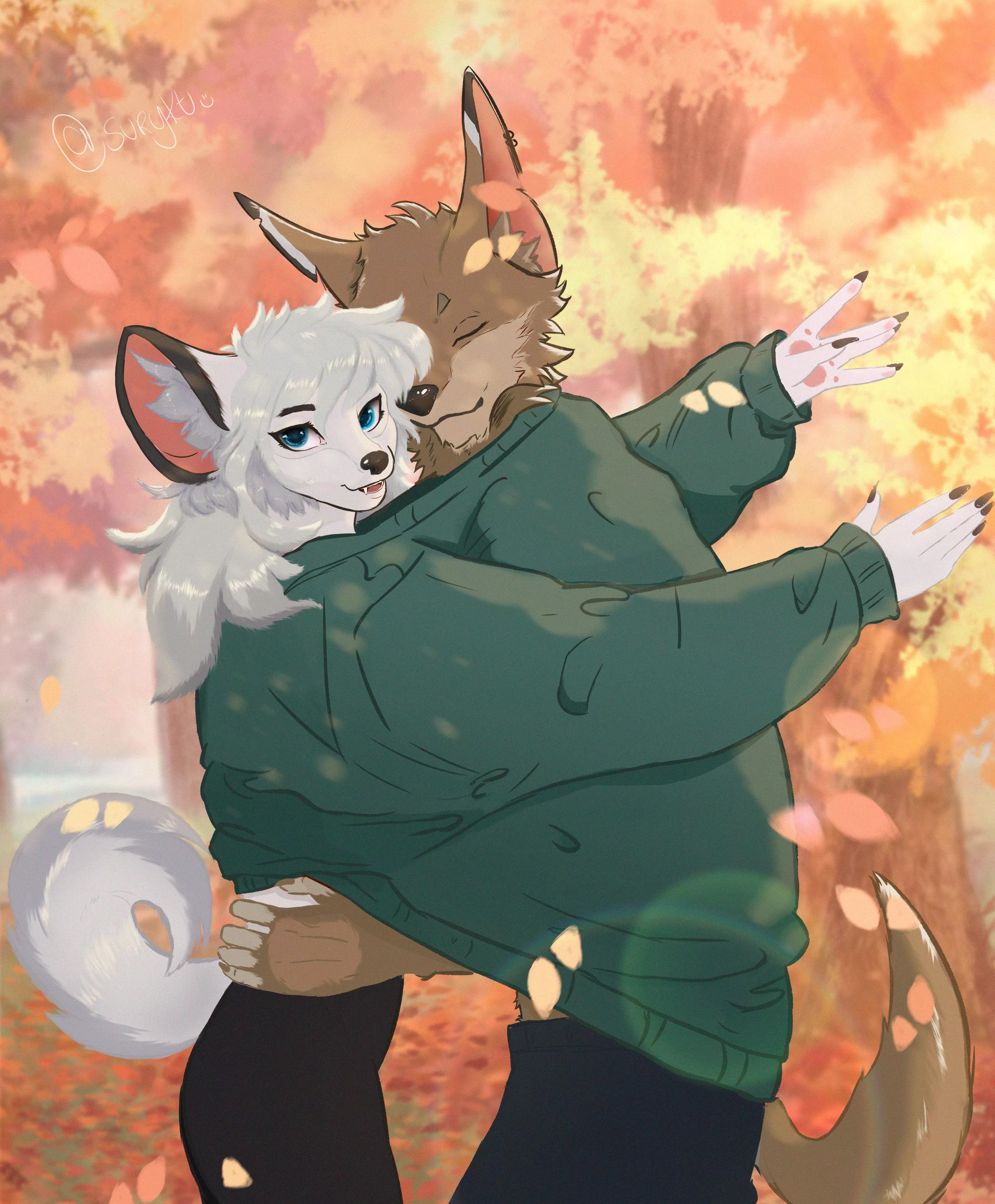 Autumn shows us how beautiful it is to let things go 🧡🍂 Want me to draw your fursona at your favorite season? (art by me) posted by surykt