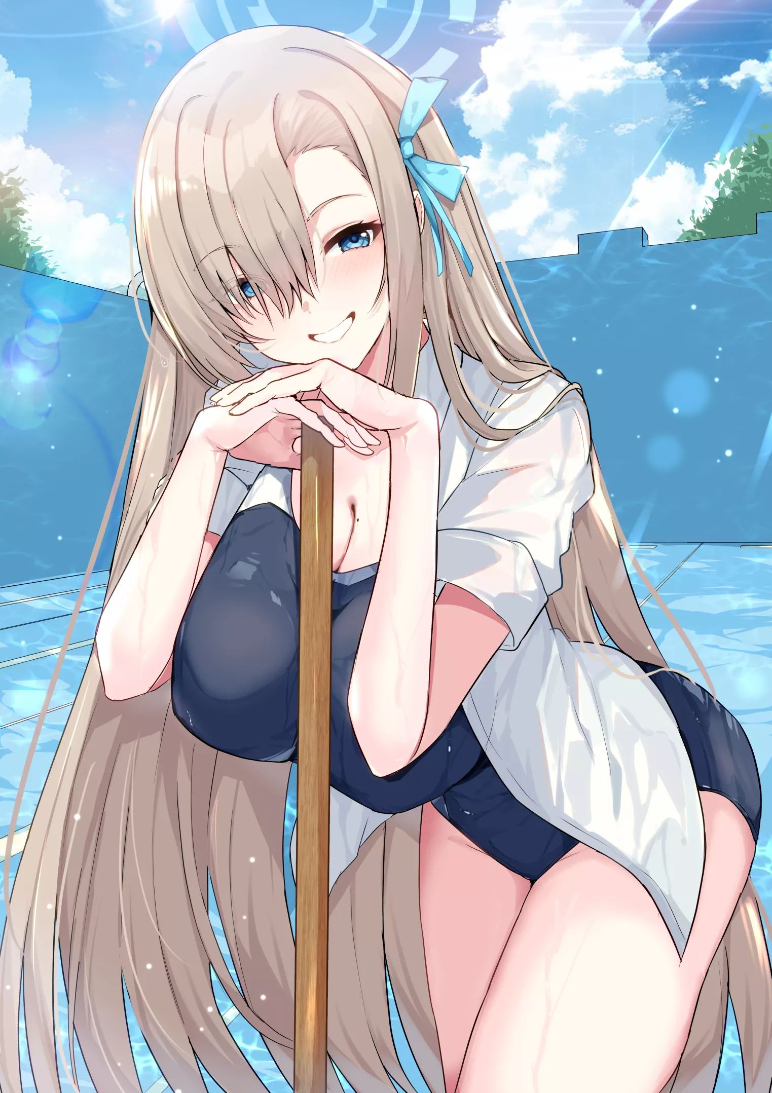Cleaning the Pool [Blue Archive] posted by CheetahSperm18