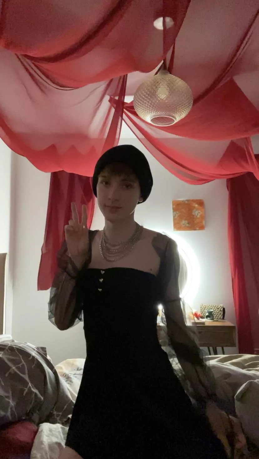 Do you like my dress? 🖤 posted by ConfectionLopsided97