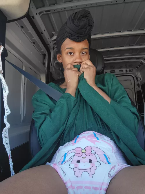 I wore this diaper on my roadtrip last week so poofy! by TheEbonySaint