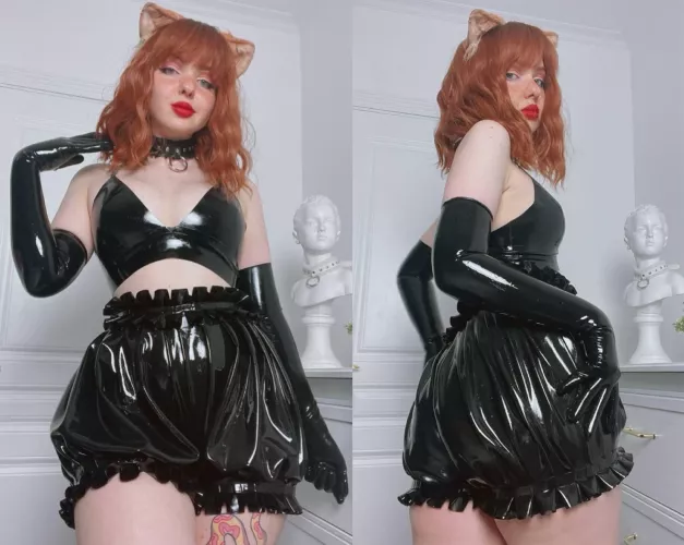 just here to show off these latex bloomers i made myself 🥰 by lilslavekitten
