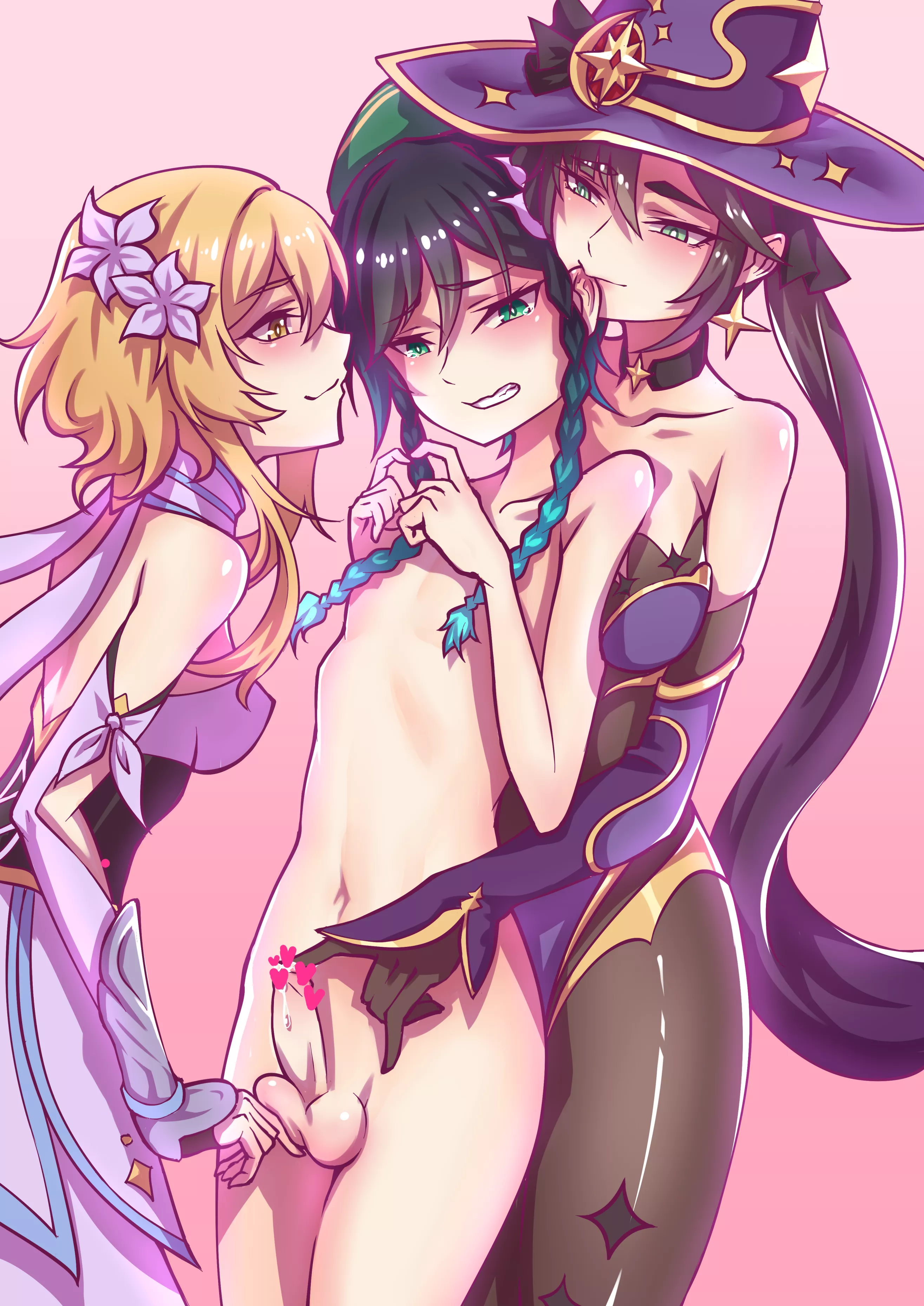 'Poor' Venti gets teased by Mona and Lumine posted by SoManyCookies