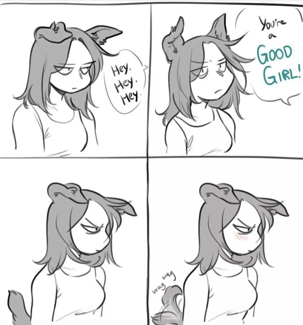 Puppygirl gang (I don't know the artist). posted by SomeRandomTransfemm