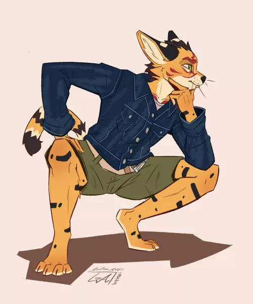 What's he thinking? - Art by me 🍪 (Patreon reward) by Galinn-Arts