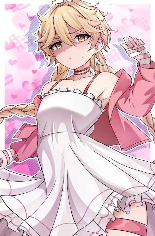 Aether in a dress (Midori) by cherrymariie