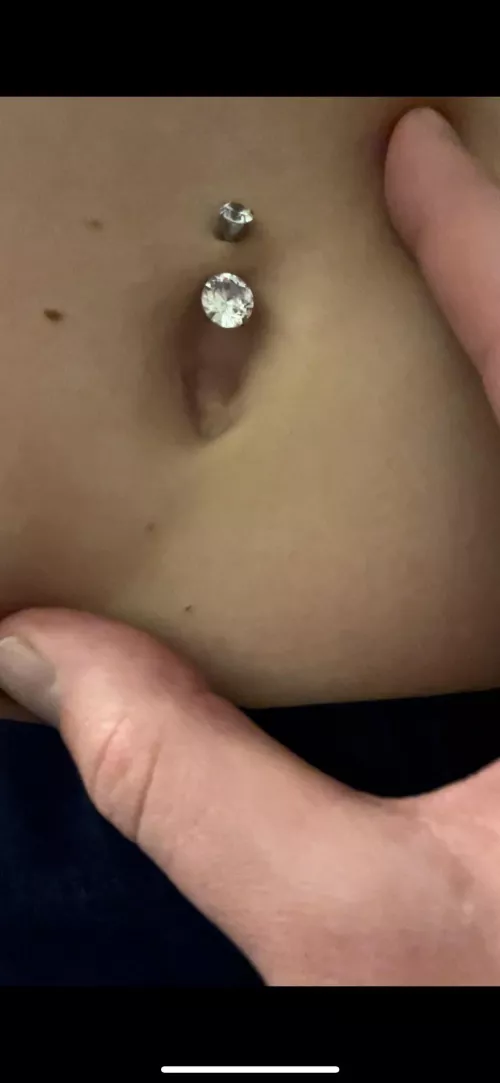 Girlfriend sexy belly button by hydro4432