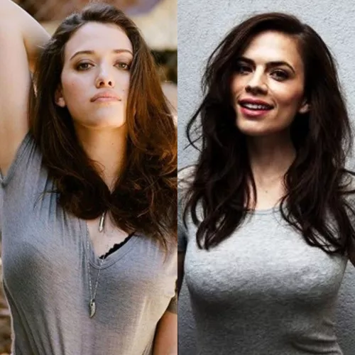Kat Dennings vs Hayley Atwell by wise_memer