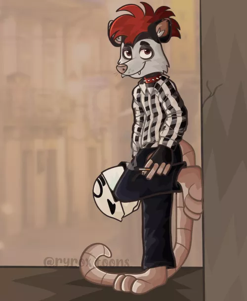 Punk Possum by Ryrox_toons