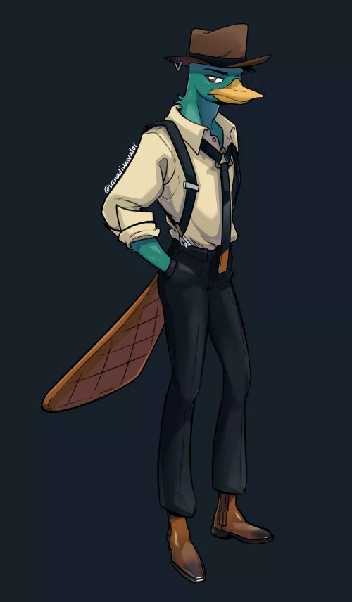 Someone on Twitter thought Rika looked like Perry the Platypus and I- by VanadiumValor