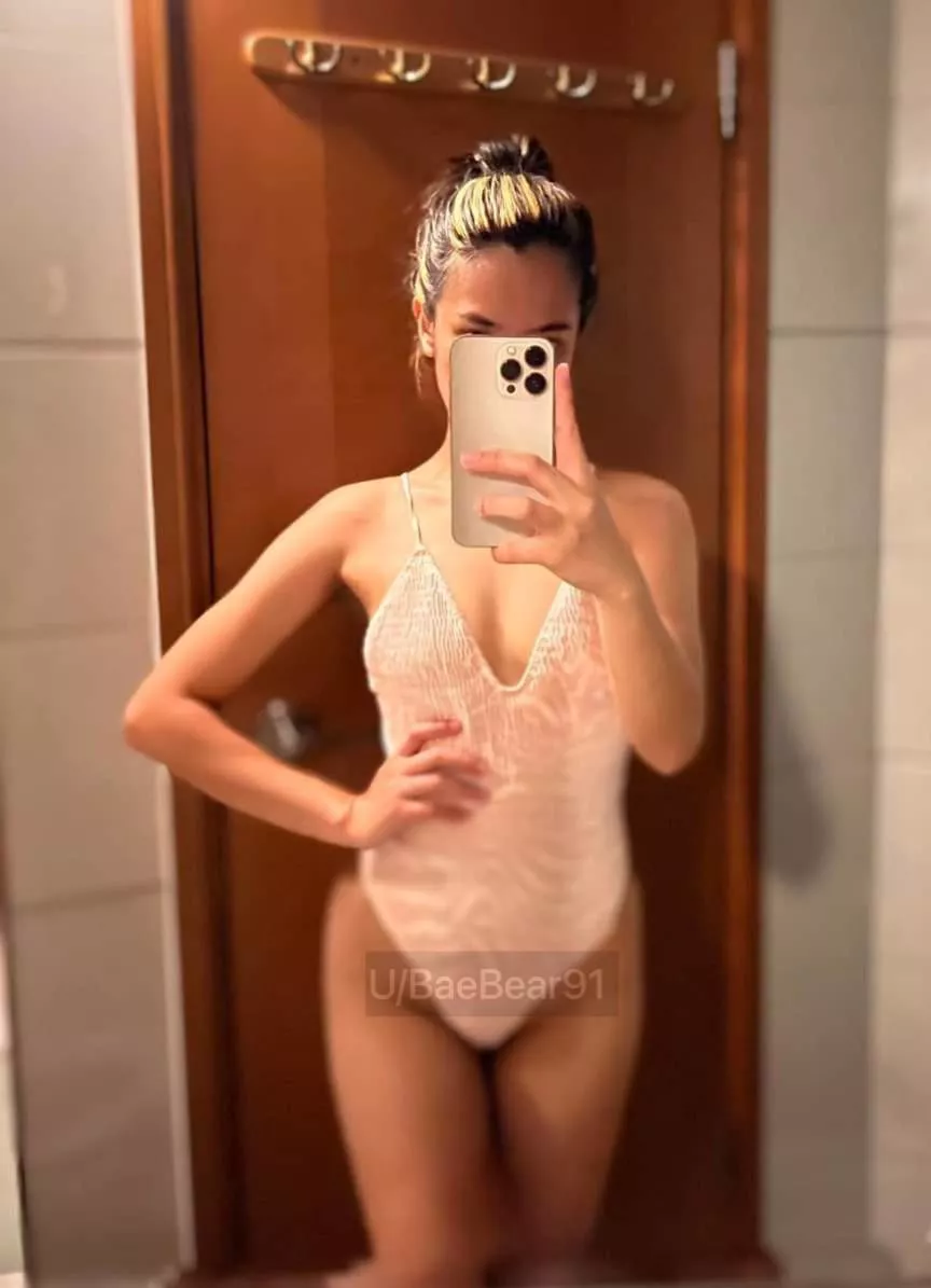 Wonder if he’d be OK with me wearing this to the pool party with my girlfriends… posted by baebear91