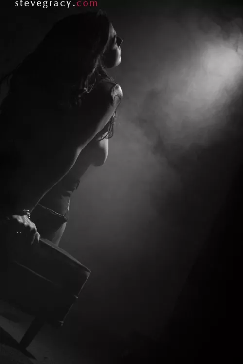 Andrea in fog by SteveGracyPhoto