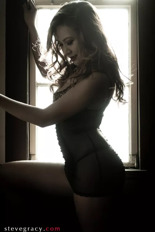 Angela in the window by SteveGracyPhoto