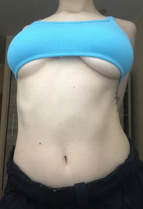 Blue underboob morning vibes by ArtsyLilly