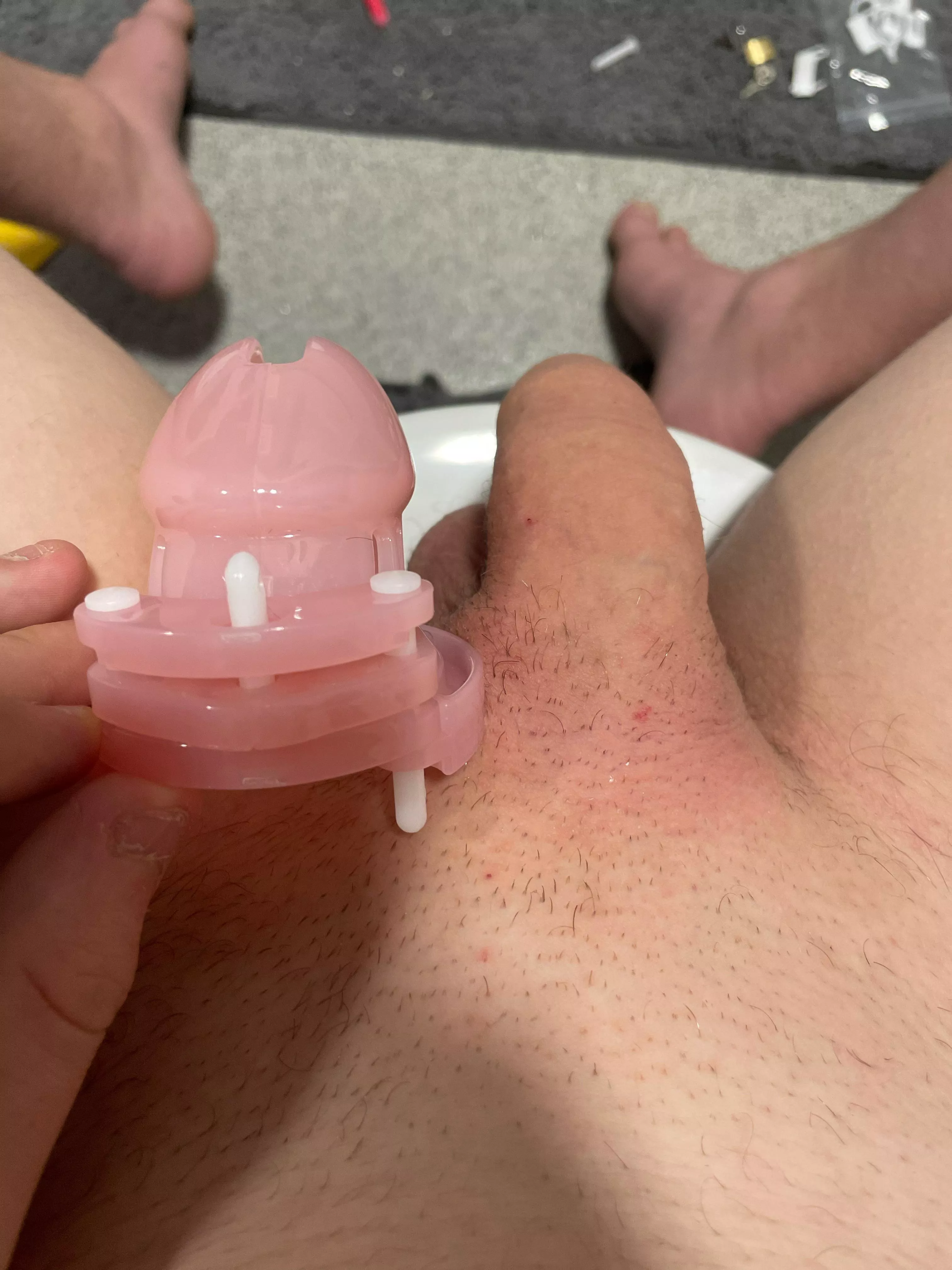 First cage 😃at 150 I’ll flush the keys posted by Dumbbitch2017839352