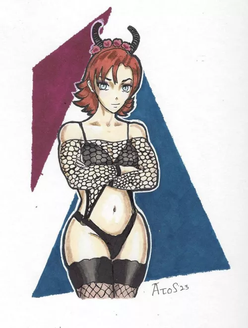 Fishnet Nora (Atouchofsmut-ironredx) by ironredX
