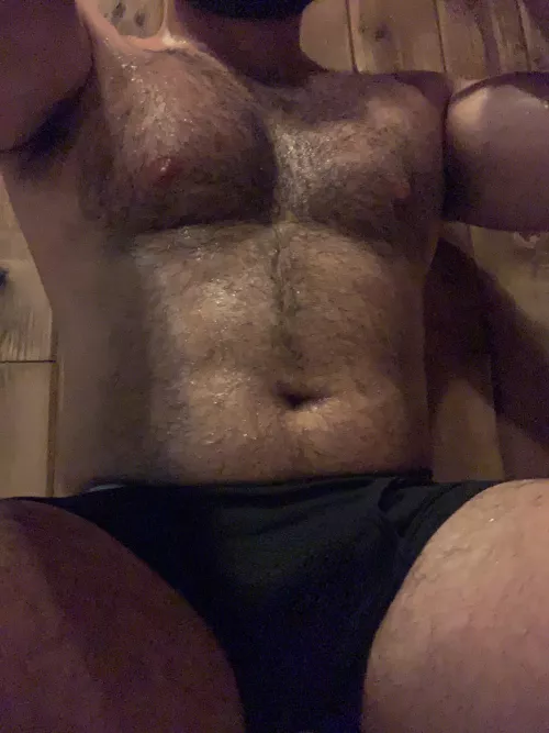 Good old sweaty sesh in the sauna after a 12 hour shift and a workout by mikethebuilder9