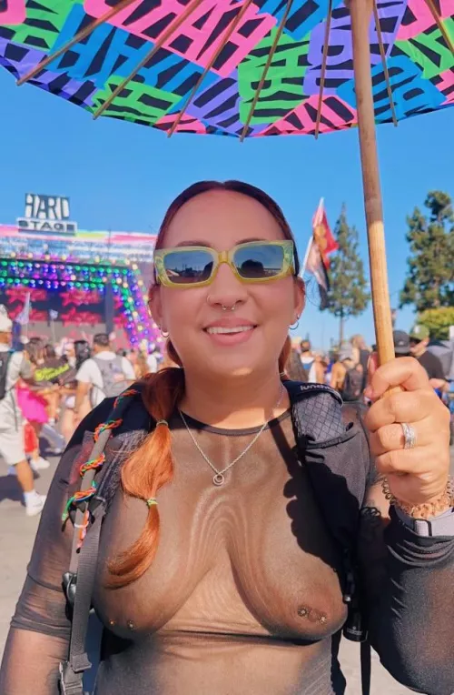 I hope you saw me at Hard Summer! by ElleandL