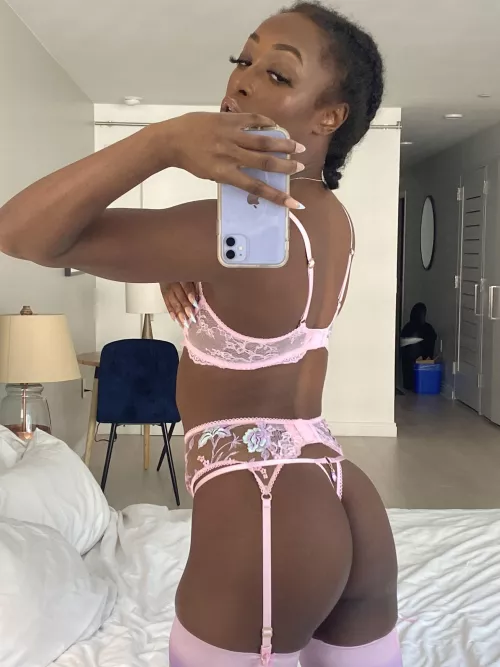 I know you can't resist my ass in these garters. 💋 by thetashablack