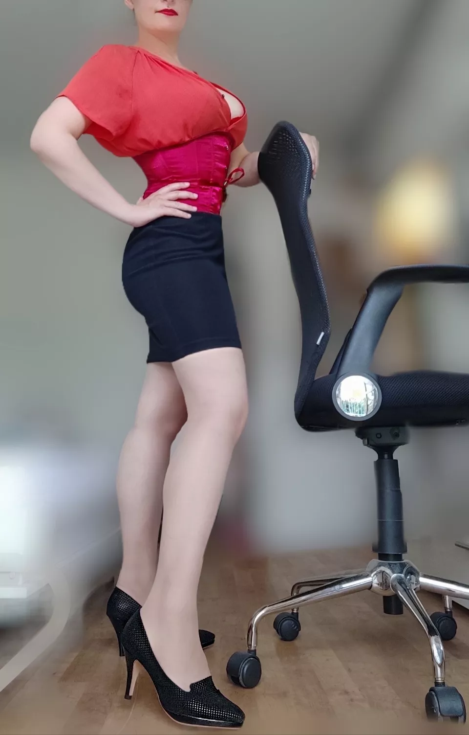 I will be the boss in the office today posted by BlushedObsession