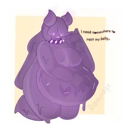 {Image} A tiring meal.[OC] by Maxine_Rampage