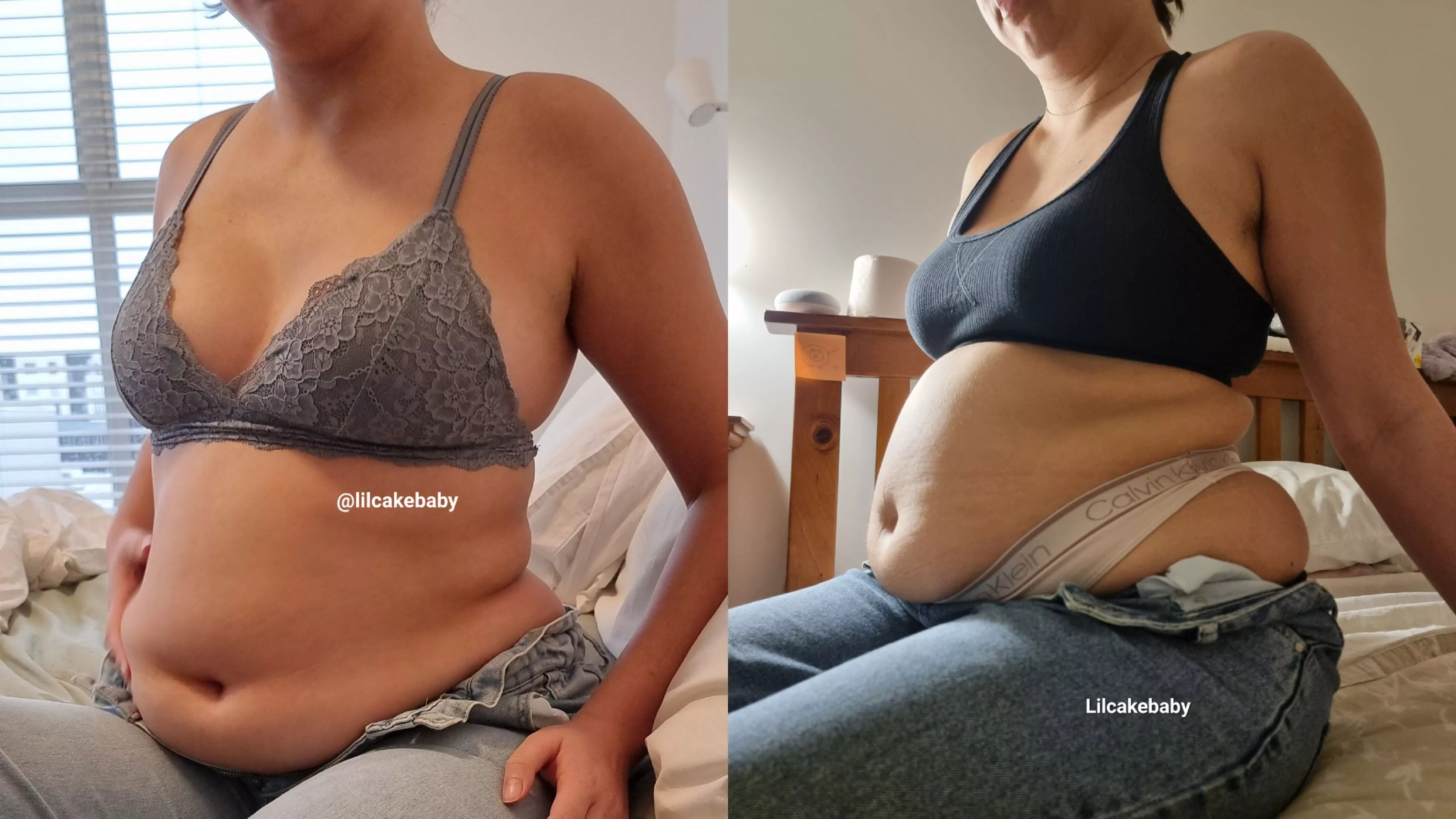 I've gone up 2 pant sizes since the first pic 🥵 posted by lilcakebaby