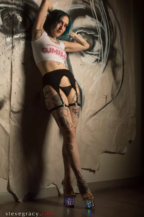 Jade in light up heels by SteveGracyPhoto