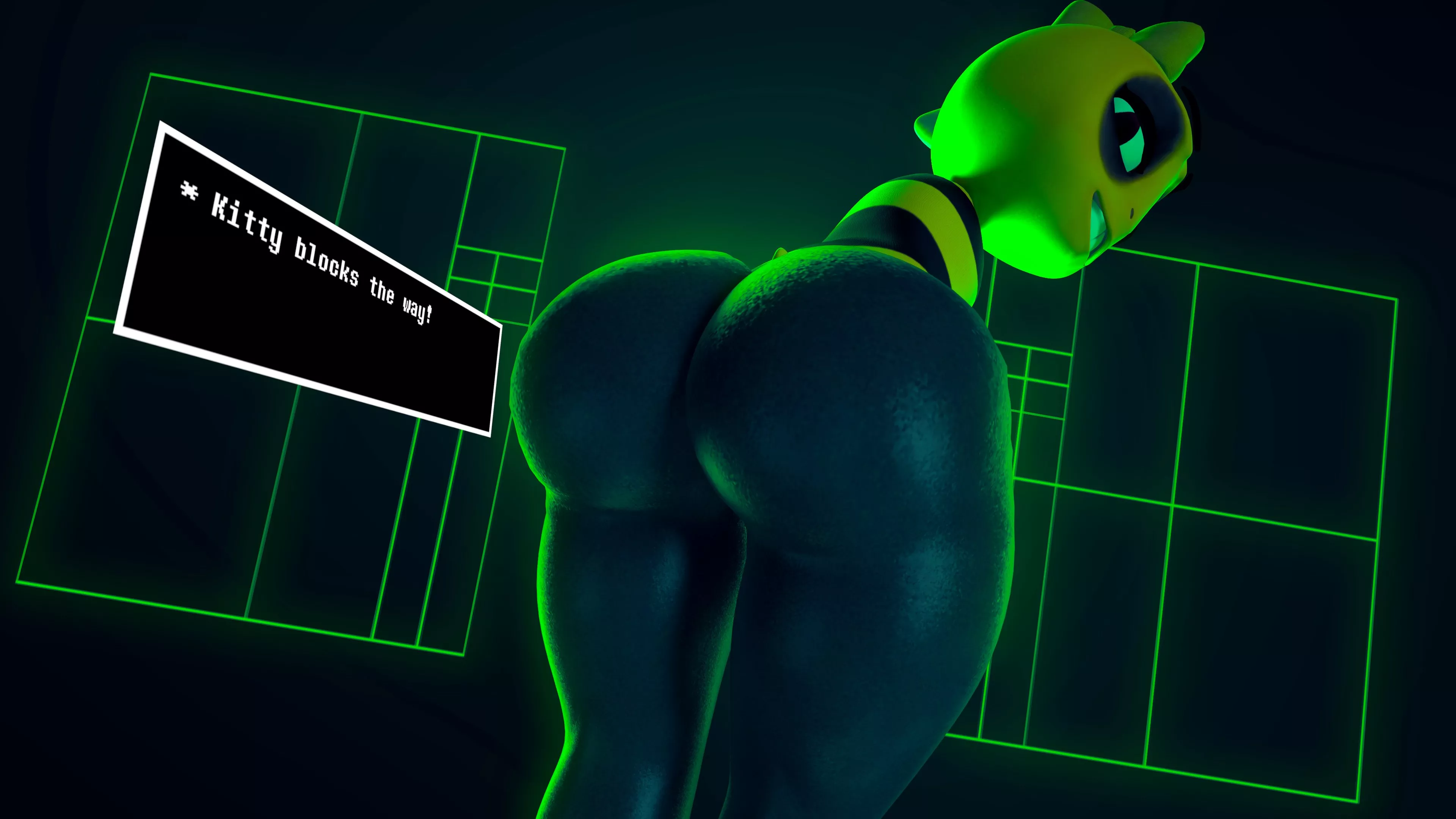 [Kitty] from Under(her)tail blocks the way! (OC/SFM/LewdWithLogan) posted by lewdwithlogan