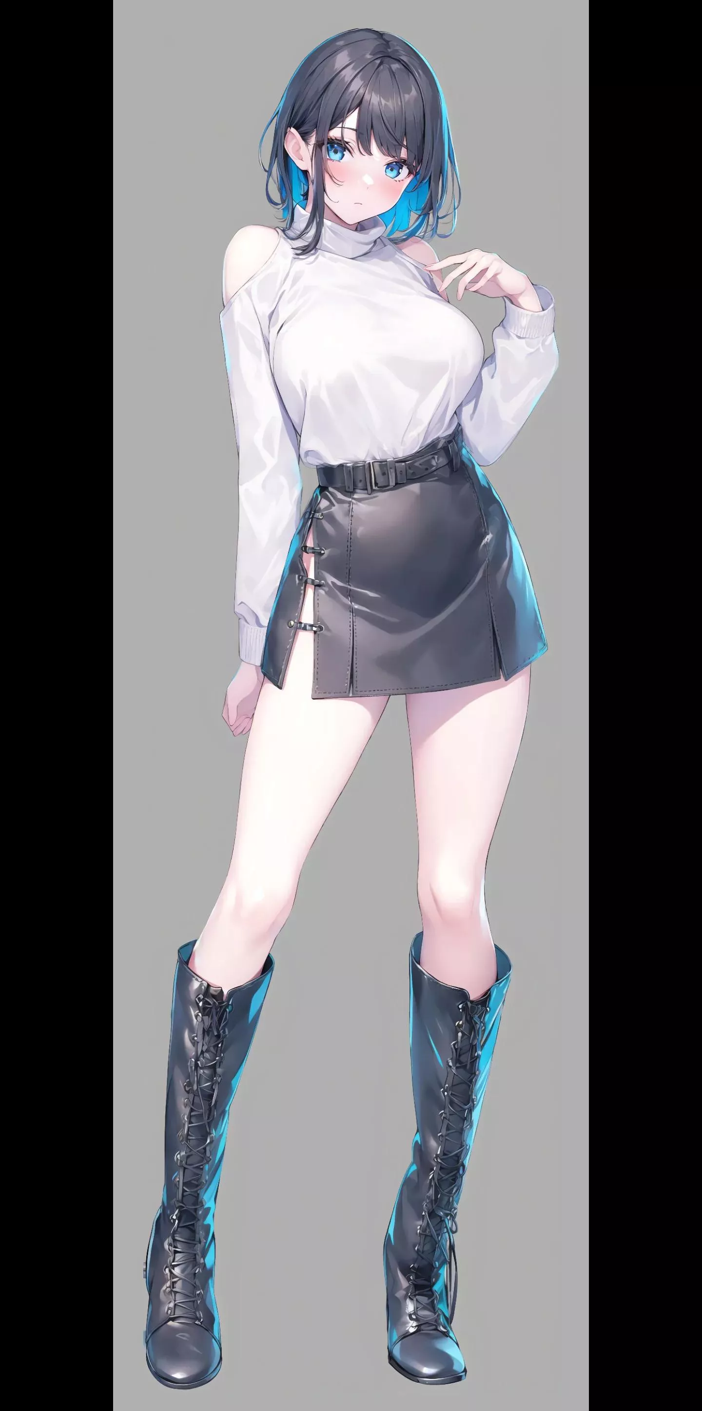 Leather Lace-Up Boots posted by CheetahSperm18