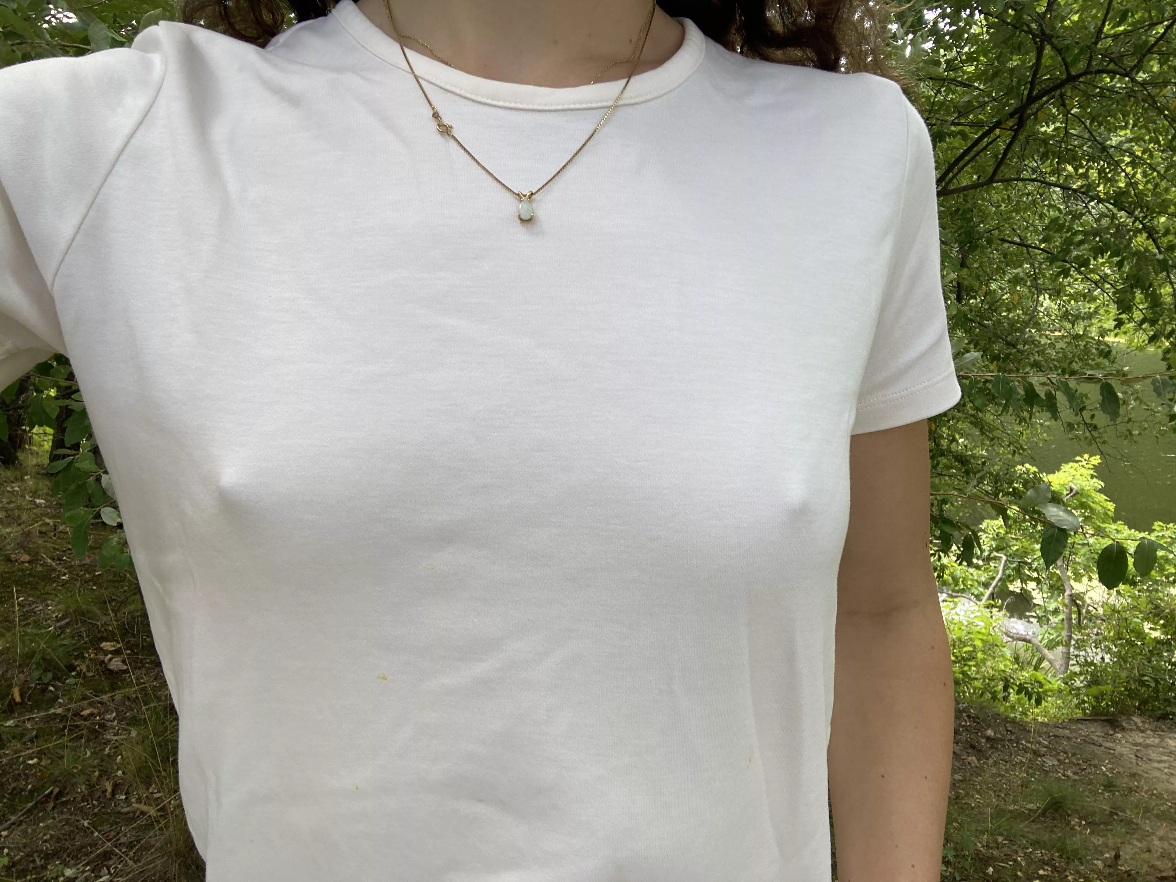 Lil braless nature tiddies :) posted by realbarefootbabe