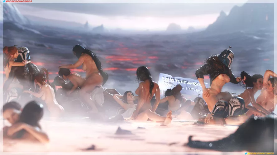 Nite Owls Hot Springs- (Bo-Katan x Nite Owls) [PoseidonXcomics] by Lionsroar