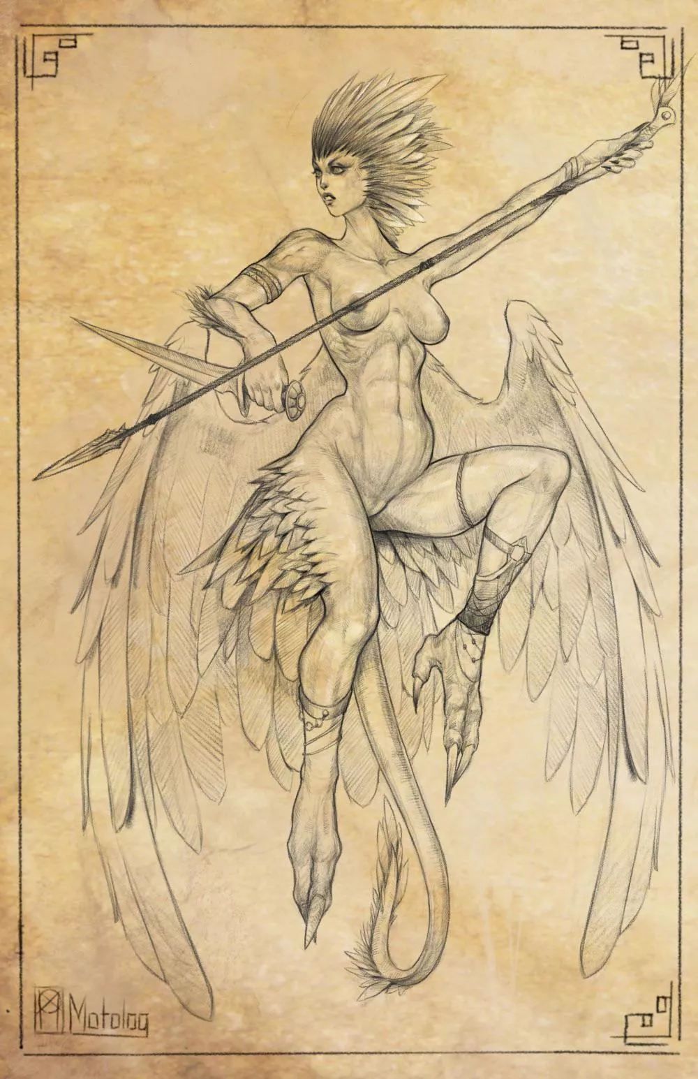 [OC] harpy posted by Njarla