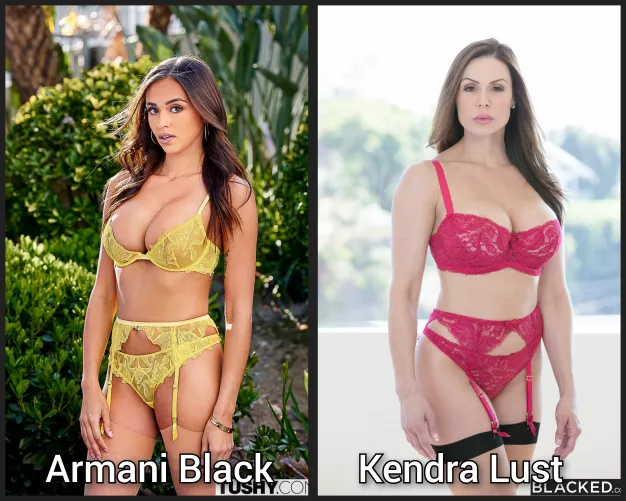 pick one - Lingerie milf battle - [Armani Black] [Kendra Lust] by abo_oba73