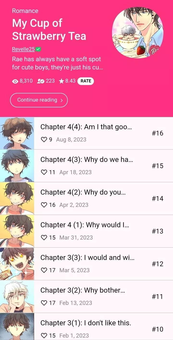 Please considering checking out this WebToon [My Cup of Strawberry Tea] posted by Senpaitaco-sama
