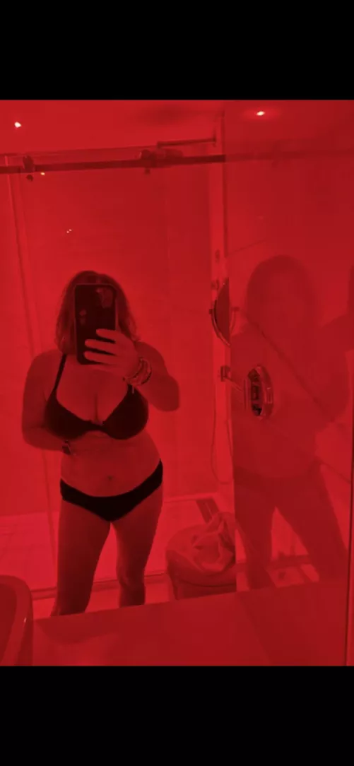 Sent this selfie to my husband and didn’t realize there was a reflection so I can’t take credit for being “artsy!” by Curiousjeanette