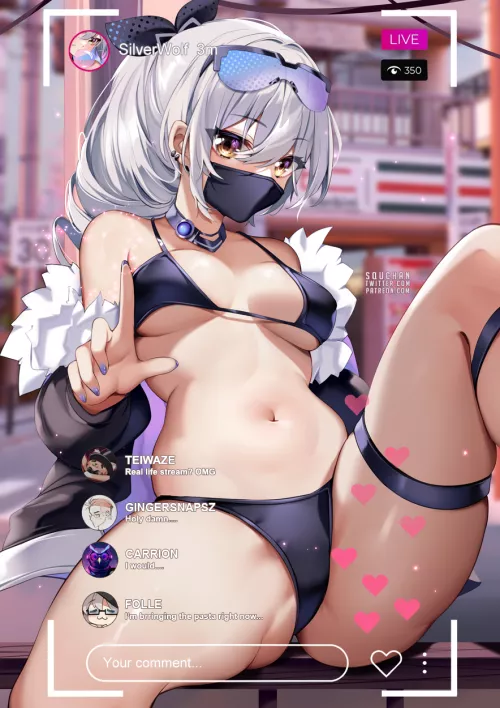 Silver Wolf Livestreaming (SquChan) [Honkai: Star Rail] by llamanatee